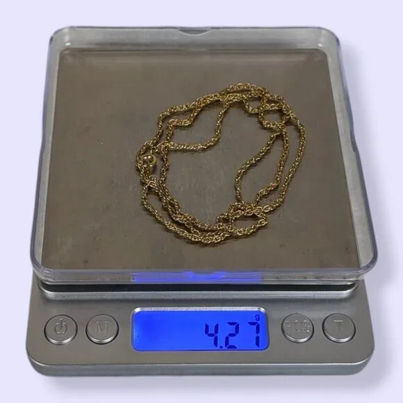 V. Dainty Rope Chain Necklace - Picture 5 of 5